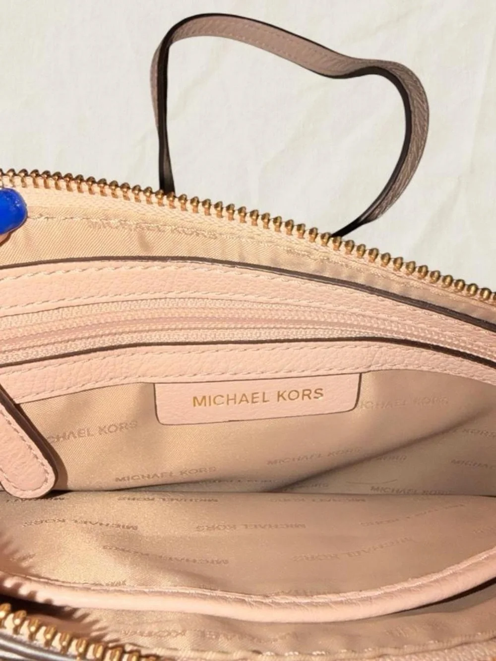 Michael Kors Blush Pink Leather Crossbody Shoulder Bag